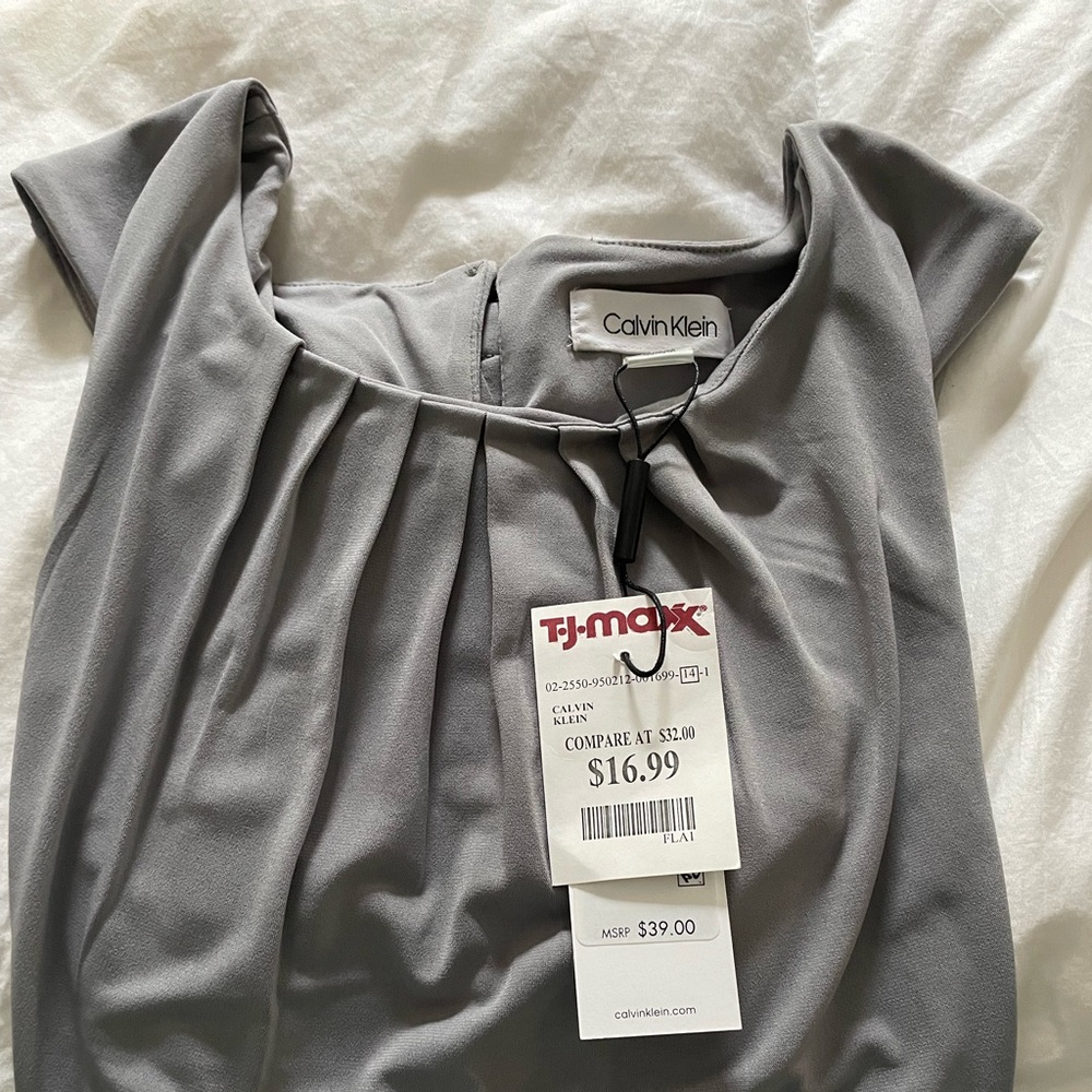 Gray Sleeveless Top NWT